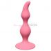 Анальная пробка curved anal plug розового цвета
