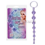 Фиолетовая анальная цепочка first time love beads