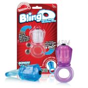 Вибро-кольцо на пенис с большим бриллиантом bling o
