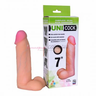 Реалистичная насадка для пояса HARNESS UNICOCK 7"D