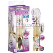 Водонепроницаемый вибромассажер хай-тек platinum impulse золото