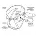 Реалистичная насадка для страпона "Harness" UNICOCK 10d