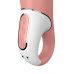Реалистичный вибромассажер satisfyer vibes master из силикона бежевого цвета, 12 режимов вибрации